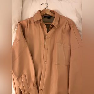 Faux leather french connection almost oversized jacket, super comfortable